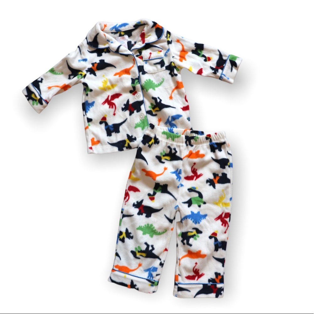 Joe Fresh - Fleece Dinosaur Pajamas (12M)